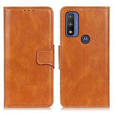 Motorola Moto G Pure用手帳型 レザーケース スタンド カバー M09L モトローラ ブラウン