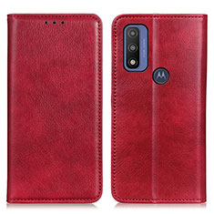 Motorola Moto G Pure用手帳型 レザーケース スタンド カバー N01P モトローラ レッド