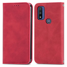 Motorola Moto G Pure用手帳型 レザーケース スタンド カバー S04D モトローラ レッド
