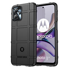 Motorola Moto G13用360度 フルカバー極薄ソフトケース シリコンケース 耐衝撃 全面保護 バンパー J01S モトローラ ブラック