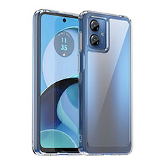 Motorola Moto G14用ハイブリットバンパーケース クリア透明 プラスチック カバー J01S モトローラ クリア