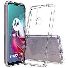 Motorola Moto G20用ハイブリットバンパーケース クリア透明 プラスチック カバー モトローラ クリア