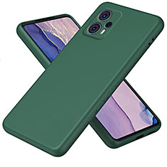 Motorola Moto G23用360度 フルカバー極薄ソフトケース シリコンケース 耐衝撃 全面保護 バンパー H01P モトローラ グリーン