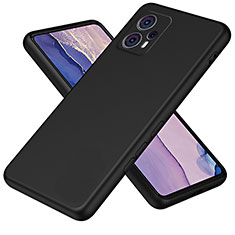 Motorola Moto G23用360度 フルカバー極薄ソフトケース シリコンケース 耐衝撃 全面保護 バンパー H01P モトローラ ブラック