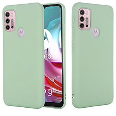 Motorola Moto G30用360度 フルカバー極薄ソフトケース シリコンケース 耐衝撃 全面保護 バンパー モトローラ グリーン