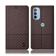 Motorola Moto G31用手帳型 布 スタンド H12P モトローラ ブラウン