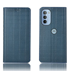 Motorola Moto G31用手帳型 レザーケース スタンド カバー H20P モトローラ ネイビー