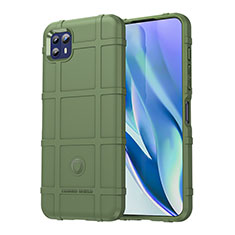 Motorola Moto G50 5G用360度 フルカバー極薄ソフトケース シリコンケース 耐衝撃 全面保護 バンパー S01 モトローラ グリーン