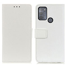 Motorola Moto G50用手帳型 レザーケース スタンド カバー M08L モトローラ ホワイト