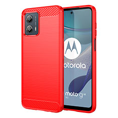 Motorola Moto G53 5G用シリコンケース ソフトタッチラバー ライン カバー MF1 モトローラ レッド