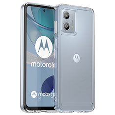 Motorola Moto G53j 5G用ハイブリットバンパーケース クリア透明 プラスチック カバー J02S モトローラ クリア