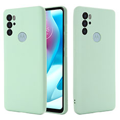 Motorola Moto G60s用360度 フルカバー極薄ソフトケース シリコンケース 耐衝撃 全面保護 バンパー モトローラ グリーン