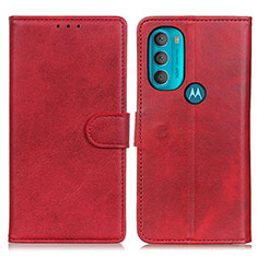 Motorola Moto G71 5G用手帳型 レザーケース スタンド カバー A05D モトローラ レッド