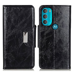 Motorola Moto G71 5G用手帳型 レザーケース スタンド カバー N04P モトローラ ブラック