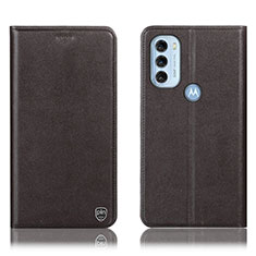 Motorola Moto G71 5G用手帳型 レザーケース スタンド カバー H21P モトローラ ブラウン