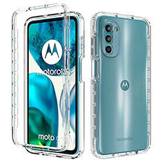 Motorola Moto G71s 5G用前面と背面 360度 フルカバー 極薄ソフトケース シリコンケース 耐衝撃 全面保護 バンパー 透明 モトローラ クリア