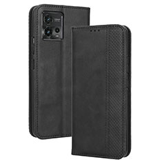 Motorola Moto G72用手帳型 レザーケース スタンド カバー BY4 モトローラ ブラック