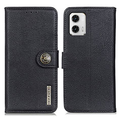 Motorola Moto G73 5G用手帳型 レザーケース スタンド カバー K02Z モトローラ ブラック