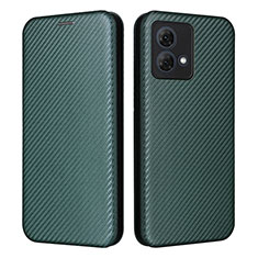 Motorola Moto G84 5G用手帳型 レザーケース スタンド カバー L02Z モトローラ グリーン