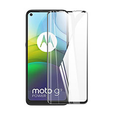 Motorola Moto G9 Power用強化ガラス フル液晶保護フィルム F02 モトローラ ブラック