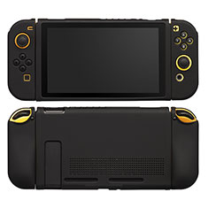 Nintendo Switch用360度 フルカバー極薄ソフトケース シリコンケース 耐衝撃 全面保護 バンパー S01 Nintendo ブラック