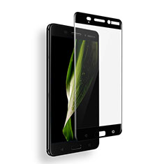 Nokia 6用強化ガラス フル液晶保護フィルム ノキア ブラック