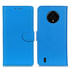Nokia C200用手帳型 レザーケース スタンド カバー A03D ノキア ブルー