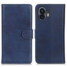 Nothing Phone 2用手帳型 レザーケース スタンド カバー A05D Nothing Phone ネイビー