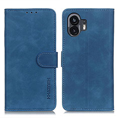 Nothing Phone 2用手帳型 レザーケース スタンド カバー K09Z Nothing Phone ネイビー