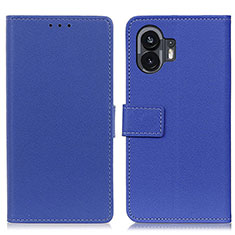 Nothing Phone 2用手帳型 レザーケース スタンド カバー M08L Nothing Phone ネイビー