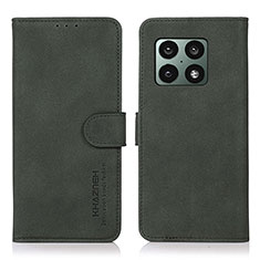 OnePlus 10 Pro 5G用手帳型 レザーケース スタンド カバー D01Y OnePlus グリーン