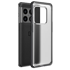 OnePlus 10 Pro 5G用ハイブリットバンパーケース クリア透明 プラスチック カバー WL1 OnePlus ブラック