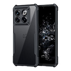 OnePlus 10T 5G用極薄ソフトケース シリコンケース 耐衝撃 全面保護 クリア透明 T03 OnePlus ブラック