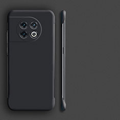 OnePlus 11R 5G用ハードケース プラスチック 質感もマット フレームレス カバー P01 OnePlus ブラック