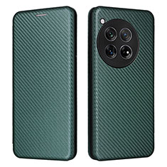 OnePlus 12R 5G用手帳型 レザーケース スタンド カバー L02Z OnePlus グリーン