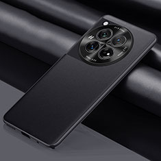 OnePlus 12R 5G用ケース 高級感 手触り良いレザー柄 QK1 OnePlus ブラック