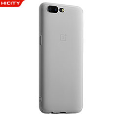 OnePlus 5用極薄ケース クリア透明 プラスチック OnePlus ホワイト