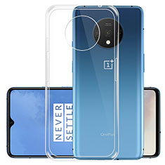 OnePlus 7T用極薄ソフトケース シリコンケース 耐衝撃 全面保護 クリア透明 T02 OnePlus クリア