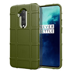 OnePlus 7T Pro 5G用360度 フルカバー極薄ソフトケース シリコンケース 耐衝撃 全面保護 バンパー S01 OnePlus グリーン