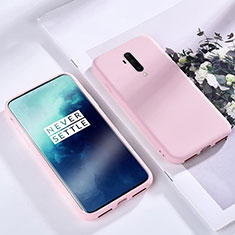 OnePlus 7T Pro 5G用360度 フルカバー極薄ソフトケース シリコンケース 耐衝撃 全面保護 バンパー S03 OnePlus ローズゴールド