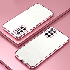 OnePlus 8T 5G用極薄ソフトケース シリコンケース 耐衝撃 全面保護 クリア透明 SY1 OnePlus ローズゴールド