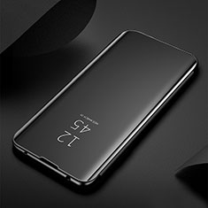 OnePlus 9 5G用手帳型 レザーケース スタンド 鏡面 カバー L01 OnePlus ブラック