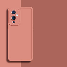 OnePlus 9 5G用360度 フルカバー極薄ソフトケース シリコンケース 耐衝撃 全面保護 バンパー YK1 OnePlus ピンク