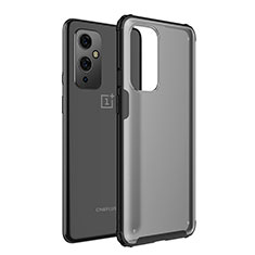 OnePlus 9 5G用ハイブリットバンパーケース クリア透明 プラスチック カバー WL1 OnePlus ブラック