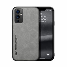 OnePlus 9 5G用ケース 高級感 手触り良いレザー柄 DY1 OnePlus グレー