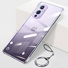 OnePlus 9 5G用ハードカバー クリスタル クリア透明 フレームレス H01 OnePlus シルバー