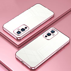 OnePlus 9 5G用極薄ソフトケース シリコンケース 耐衝撃 全面保護 クリア透明 SY1 OnePlus ローズゴールド