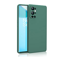 OnePlus 9 Pro 5G用360度 フルカバー極薄ソフトケース シリコンケース 耐衝撃 全面保護 バンパー YK2 OnePlus グリーン