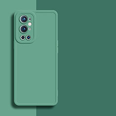 OnePlus 9 Pro 5G用360度 フルカバー極薄ソフトケース シリコンケース 耐衝撃 全面保護 バンパー YK1 OnePlus グリーン