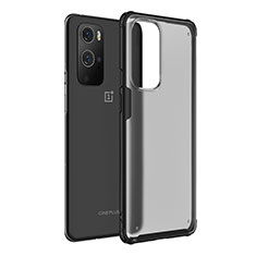 OnePlus 9 Pro 5G用ハイブリットバンパーケース クリア透明 プラスチック カバー WL1 OnePlus ブラック